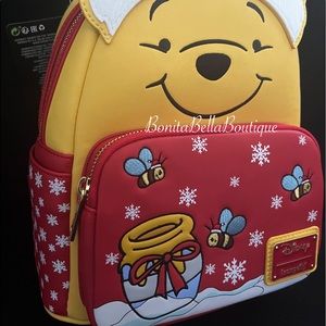 Loungefly Disney Santa Winnie the Pooh Cosplay Mini Backpack!